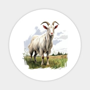 White Goat Magnet